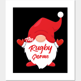 The Rugby Gnome Matching Family Christmas Pajama Posters and Art